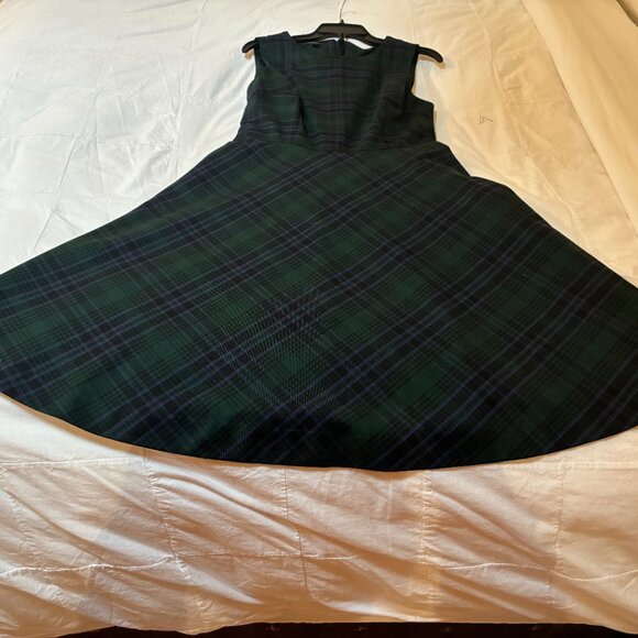 Talbots Black Watch Dress Size 6 - Picture 6 of 9